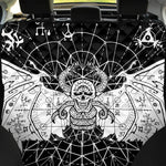Black And White Demon Wicca Print Pet Car Back Seat Cover