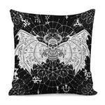Black And White Demon Wicca Print Pillow Cover