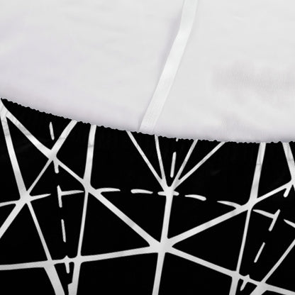 Black And White Demon Wicca Print Sofa Cover