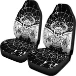 Black And White Demon Wicca Print Universal Fit Car Seat Covers