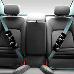 Black And White Dinosaur Fossil Print Car Seat Belt Covers
