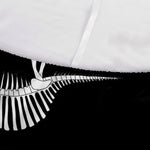 Black And White Dinosaur Fossil Print Sofa Cover