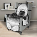 Black And White Drawing Beagle Print Armchair Protector