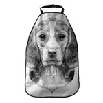 Black And White Drawing Beagle Print Car Seat Organizers