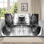 Black And White Drawing Beagle Print Futon Protector