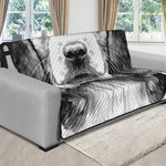 Black And White Drawing Beagle Print Futon Protector