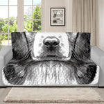 Black And White Drawing Beagle Print Futon Protector