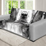 Black And White Drawing Beagle Print Futon Protector