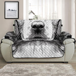 Black And White Drawing Beagle Print Half Sofa Protector