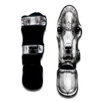 Black And White Drawing Beagle Print Muay Thai Shin Guard