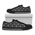 Black And White Dream Catcher Print Black Low Top Sneakers