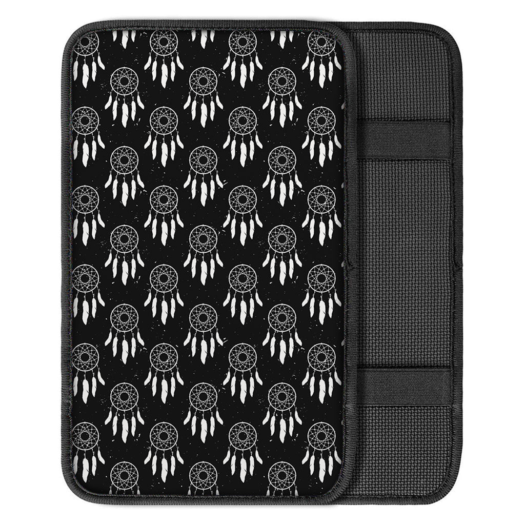 Black And White Dream Catcher Print Car Center Console Cover