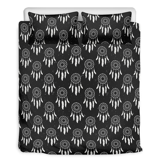 Black And White Dream Catcher Print Duvet Cover Bedding Set