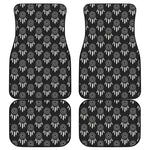 Black And White Dream Catcher Print Front and Back Car Floor Mats