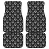 Black And White Dream Catcher Print Front and Back Car Floor Mats