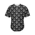 Black And White Dream Catcher Print Men's Baseball Jersey