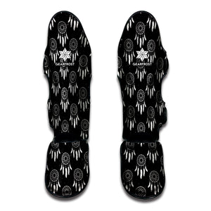 Black And White Dream Catcher Print Muay Thai Shin Guard