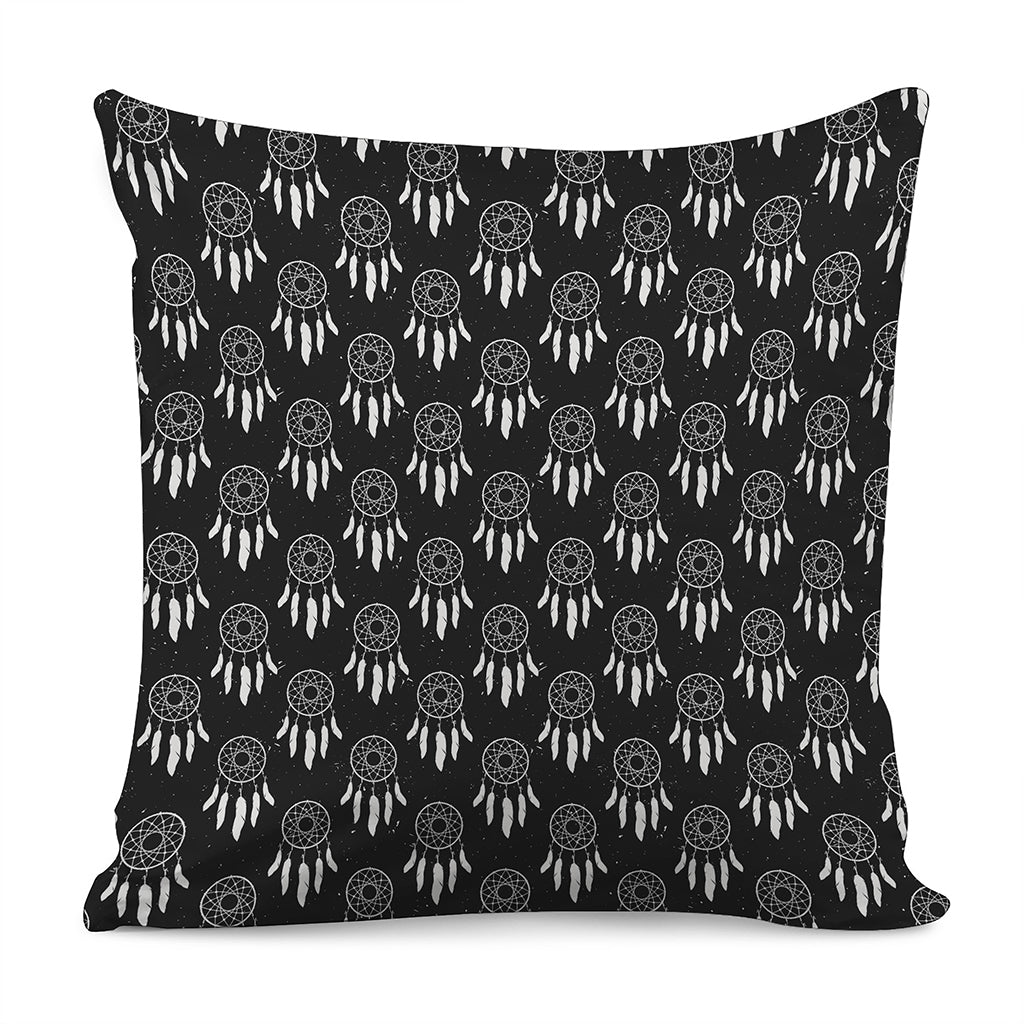 Black And White Dream Catcher Print Pillow Cover