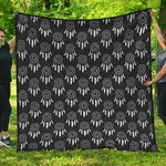 Black And White Dream Catcher Print Quilt