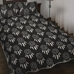 Black And White Dream Catcher Print Quilt Bed Set