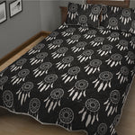 Black And White Dream Catcher Print Quilt Bed Set