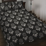 Black And White Dream Catcher Print Quilt Bed Set