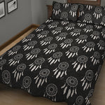 Black And White Dream Catcher Print Quilt Bed Set