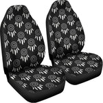 Black And White Dream Catcher Print Universal Fit Car Seat Covers