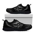 Black And White Eagle Print Black Running Shoes
