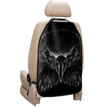 Black And White Eagle Print Car Seat Organizers