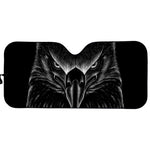 Black And White Eagle Print Car Sun Shade