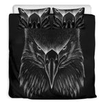 Black And White Eagle Print Duvet Cover Bedding Set