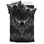 Black And White Eagle Print Duvet Cover Bedding Set