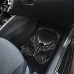 Black And White Eagle Print Front and Back Car Floor Mats