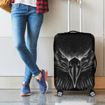 Black And White Eagle Print Luggage Cover