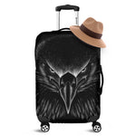 Black And White Eagle Print Luggage Cover
