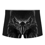 Black And White Eagle Print Men's Boxer Briefs