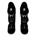Black And White Eagle Print Muay Thai Shin Guards