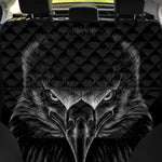 Black And White Eagle Print Pet Car Back Seat Cover