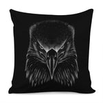 Black And White Eagle Print Pillow Cover