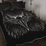 Black And White Eagle Print Quilt Bed Set