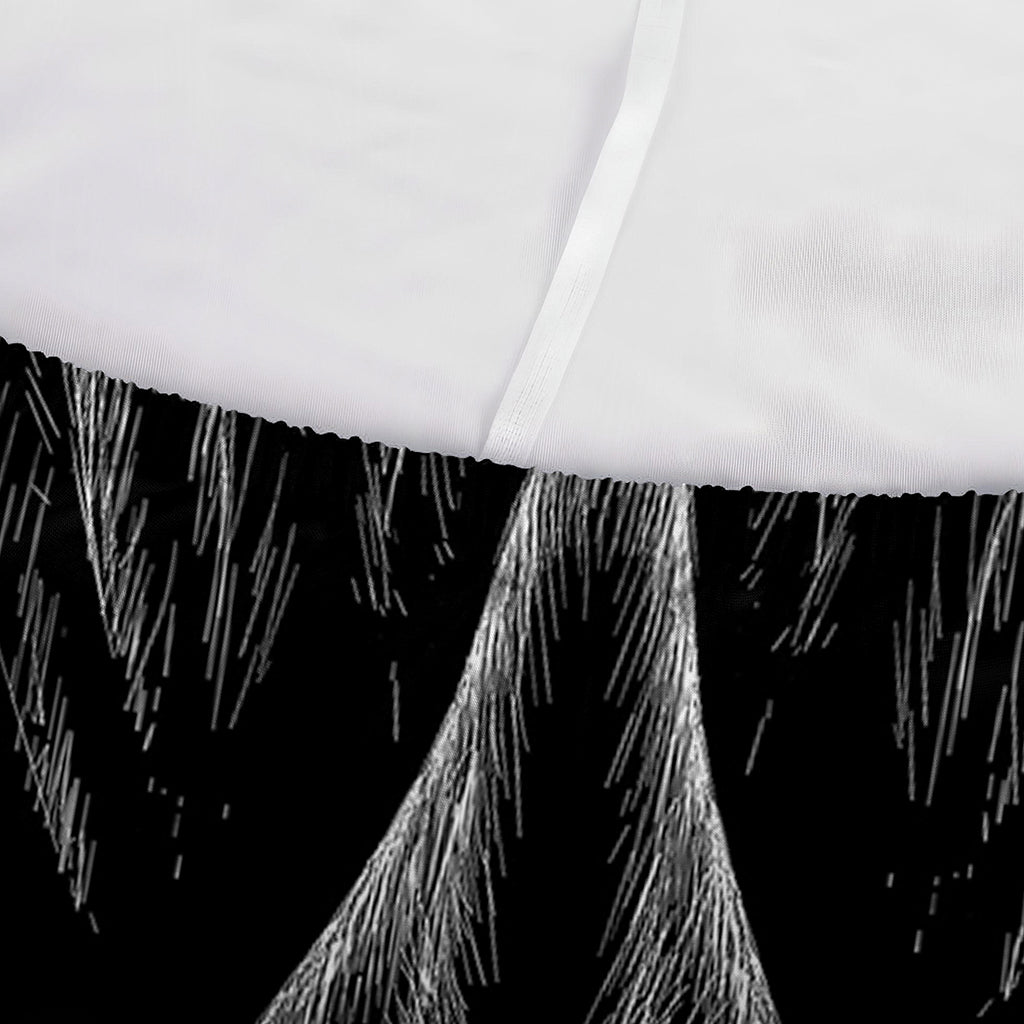 Black And White Eagle Print Sofa Cover