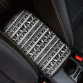 Black And White Egypt Pattern Print Car Center Console Cover