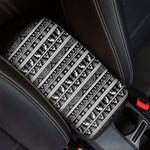 Black And White Egypt Pattern Print Car Center Console Cover