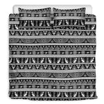 Black And White Egypt Pattern Print Duvet Cover Bedding Set