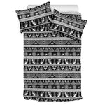 Black And White Egypt Pattern Print Duvet Cover Bedding Set