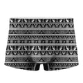 Black And White Egypt Pattern Print Men's Boxer Briefs