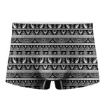 Black And White Egypt Pattern Print Men's Boxer Briefs