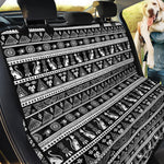 Black And White Egypt Pattern Print Pet Car Back Seat Cover