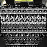 Black And White Egypt Pattern Print Pet Car Back Seat Cover